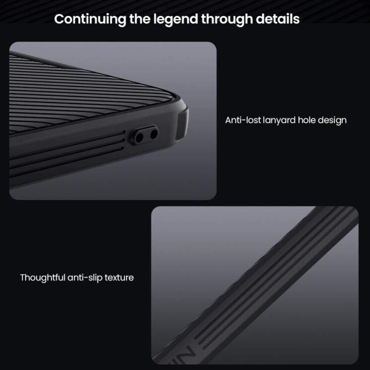 Защитный чехол NILLKIN CamShield Pro для Xiaomi Poco X7 Pro - Black: фото 13 из 17