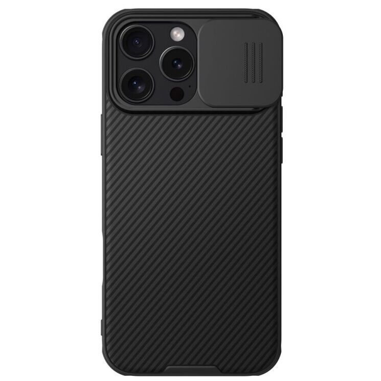 Защитный чехол NILLKIN CamShield Pro (with MagSafe Support) для Apple iPhone 16 Pro - Black: фото 1 из 19