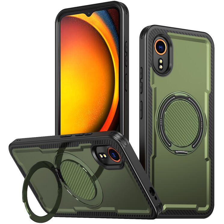 Защитный чехол Reframe Grip MagSafe для Samsung Galaxy Xcover 7 (G556) - Olive Green: фото 1 из 6
