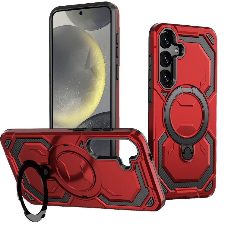 Захисний чохол Reframe Hybrid Magnetic для Samsung Galaxy S25 (S931) - Red: фото 1 з 7