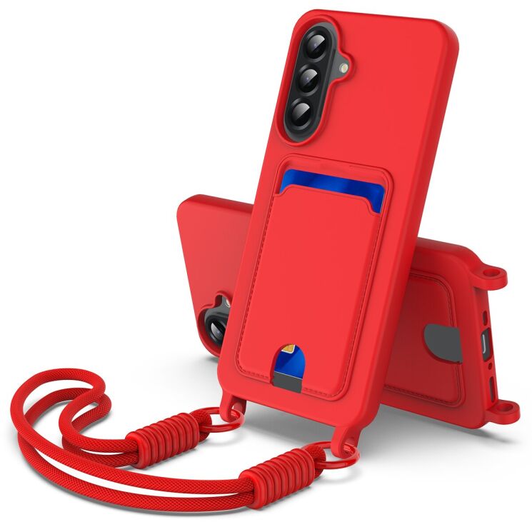 Захисний чохол Reframe Silicone Holder для Samsung Galaxy A27 (A276) - Red: фото 1 з 8