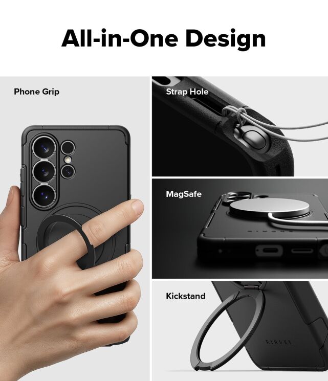 Защитный чехол Ringke Alles Magnetic (FP) для Samsung Galaxy S26 Ultra (S948) 8800328816053 - Black: фото 4 из 17