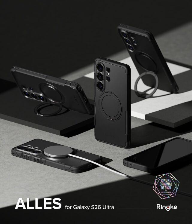 Защитный чехол Ringke Alles Magnetic (FP) для Samsung Galaxy S26 Ultra (S948) 8800328816053 - Black: фото 2 из 17