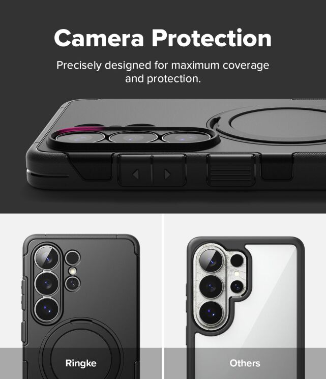 Защитный чехол Ringke Alles Magnetic (FP) для Samsung Galaxy S26 Ultra (S948) 8800328816053 - Black: фото 7 из 17