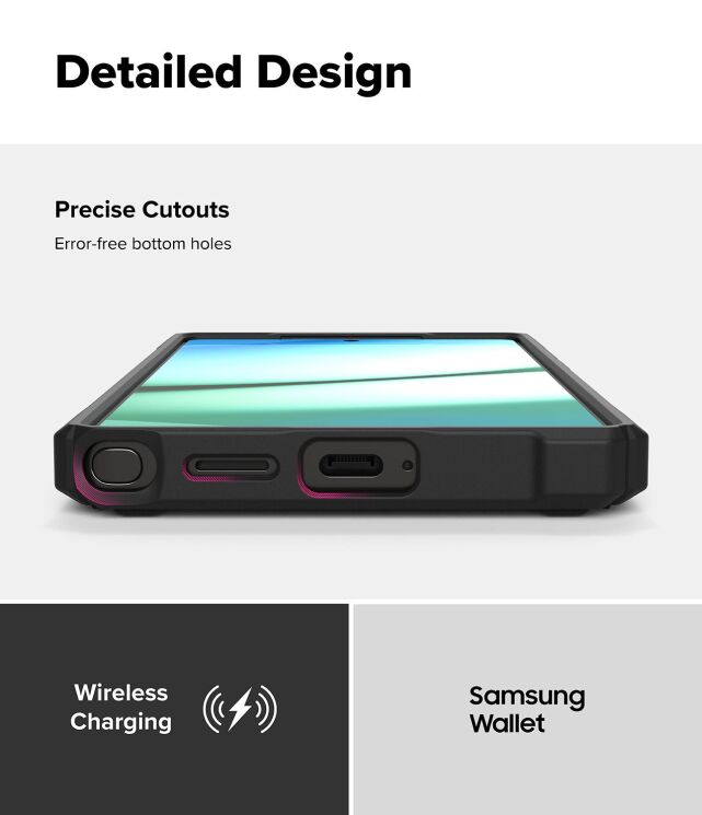 Защитный чехол Ringke Rugged Gear Magnetic для Samsung Galaxy S25 Ultra (S938) 8800274969414 - Black: фото 16 из 19