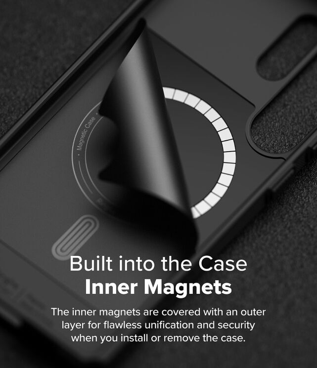 Защитный чехол Ringke Rugged Gear Magnetic для Samsung Galaxy S25 Ultra (S938) 8800274969414 - Black: фото 6 из 19