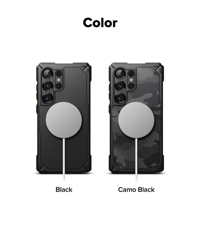 Защитный чехол Ringke Rugged Gear Magnetic для Samsung Galaxy S25 Ultra (S938) 8800274969414 - Black: фото 17 из 19