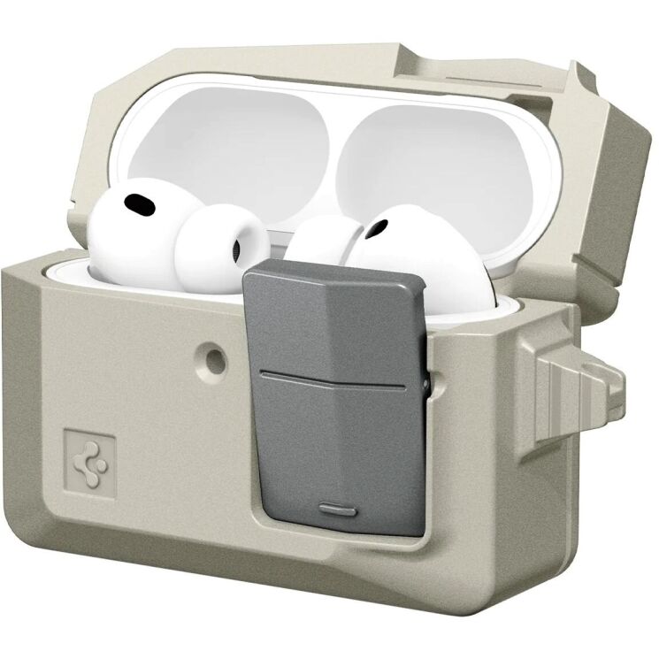 Защитный чехол Spigen Classic LS (FH) для AirPods Pro 3 - Stone (390185SC) Защитный чехол Spigen Classic LS (FH) для AirPods Pro 3 - Stone: фото 5 из 18