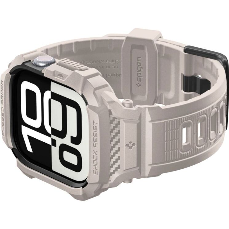 Захисний чохол Spigen Rugged Armor Pro 2 для Apple Watch 10 / 11 42 mm (ACS10496) - Dune Beige: фото 6 з 16