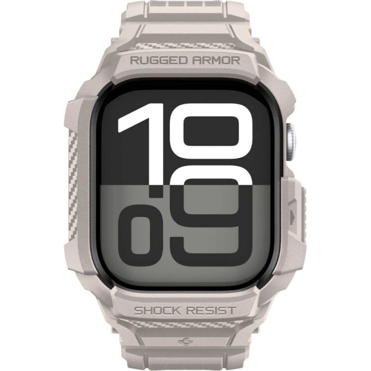 Захисний чохол Spigen Rugged Armor Pro 2 для Apple Watch 10 / 11 42 mm (ACS10496) - Dune Beige: фото 2 з 16
