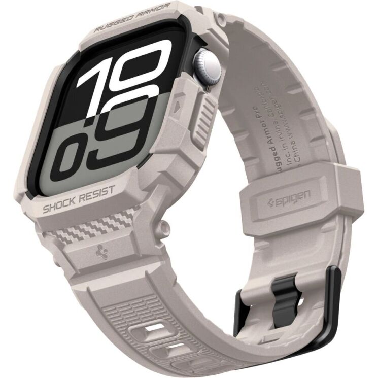 Захисний чохол Spigen Rugged Armor Pro 2 для Apple Watch 10 / 11 42 mm (ACS10496) - Dune Beige: фото 1 з 16