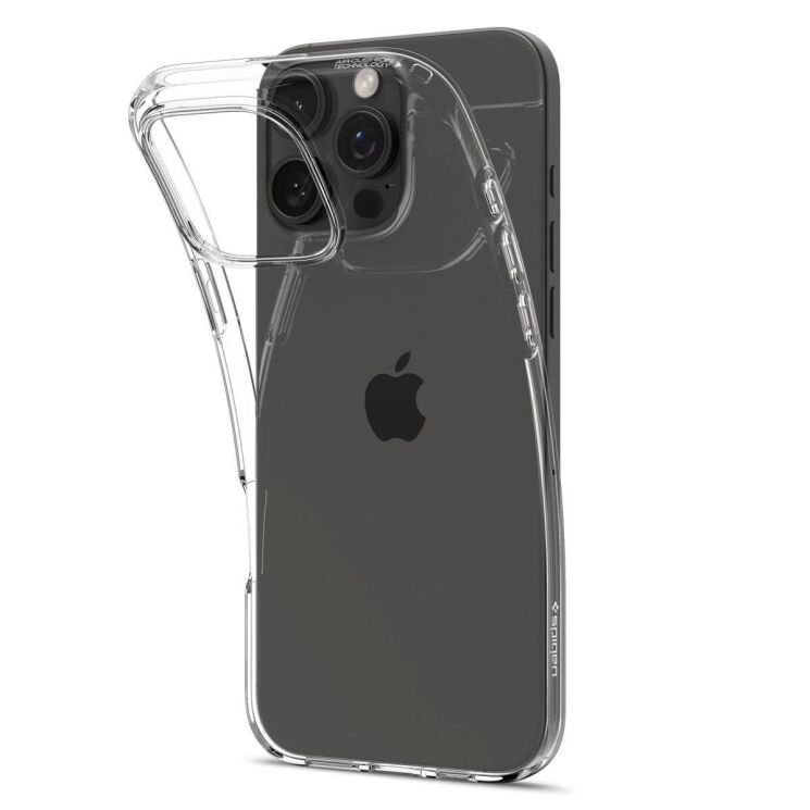 Защитный чехол Spigen Crystal Flex для iPhone 16 Pro (ACS08159) - Crystal Clear: фото 5 из 7