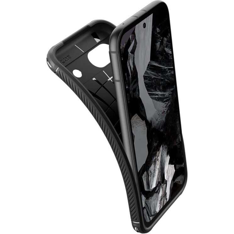 Захисний чохол Spigen (SGP) Rugged Armor для Google Pixel 8A - Matte Black: фото 7 з 16