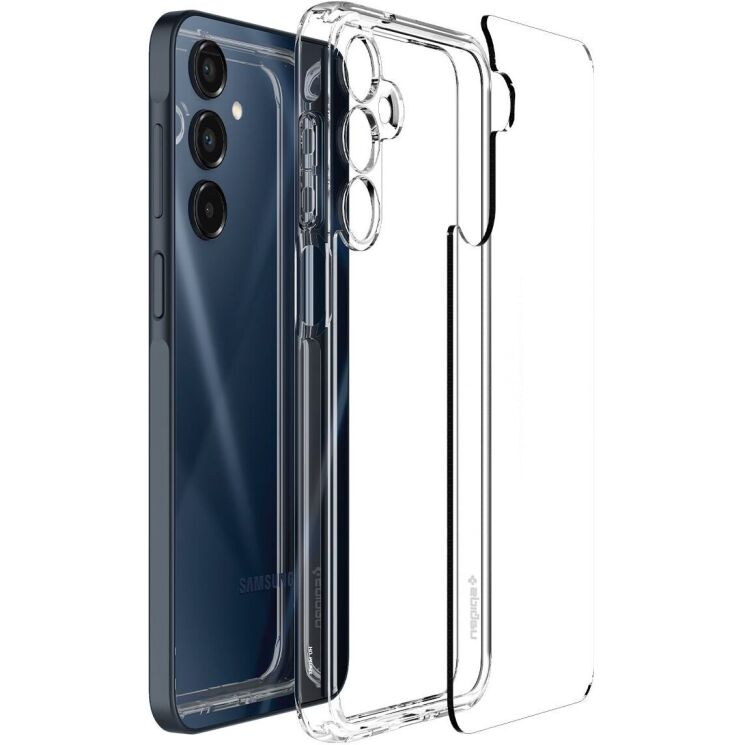 Защитный чехол Spigen (SGP) Ultra Hybrid для Samsung Galaxy A16 (A165) ACS08890 - Crystal Clear: фото 5 из 14