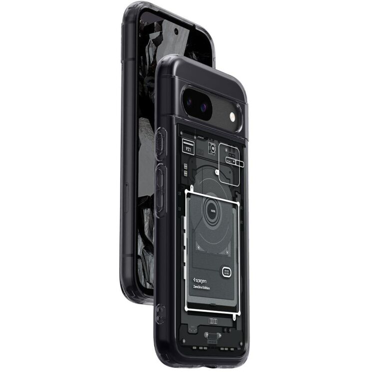 Защитный чехол Spigen (SGP) Ultra Hybrid Zero One для Google Pixel 8A (ACS07261) - Black: фото 7 из 16