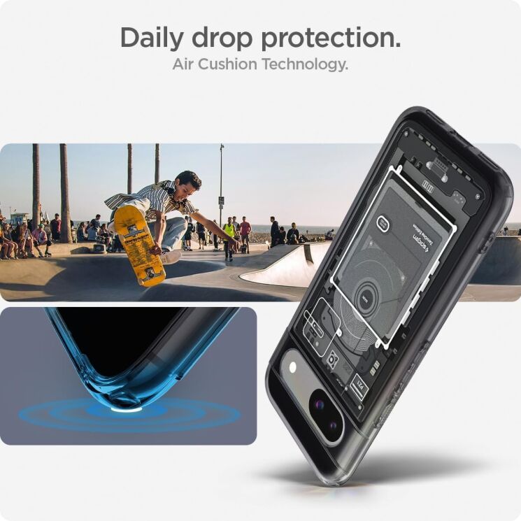 Защитный чехол Spigen (SGP) Ultra Hybrid Zero One для Google Pixel 8A (ACS07261) - Black: фото 14 из 16