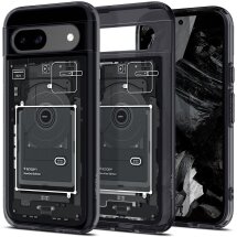 Защитный чехол Spigen (SGP) Ultra Hybrid Zero One для Google Pixel 8A (ACS07261) - Black: фото 1 из 16