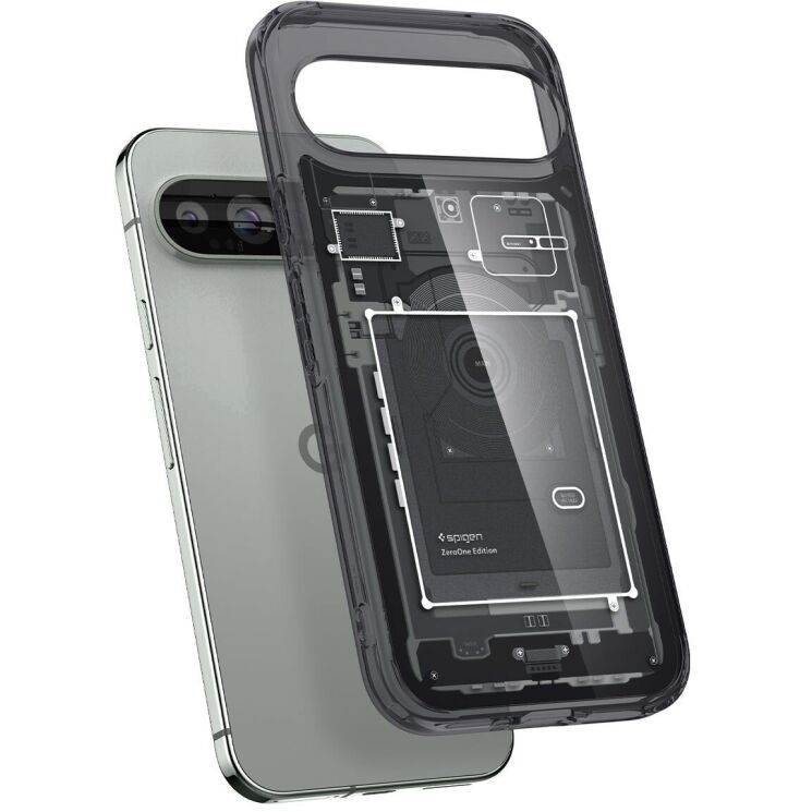Защитный чехол Spigen (SGP) Ultra Hybrid Zero One для Google Pixel 9 Pro XL (ACS07722) - Black: фото 5 из 14