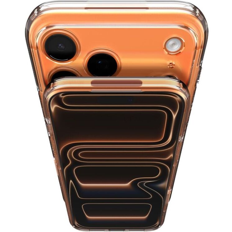 Захисний чохол Spigen Ultra Hybrid T MagFit для iPhone 17 Pro (ACS10477) - Glossy Orange: фото 9 з 15