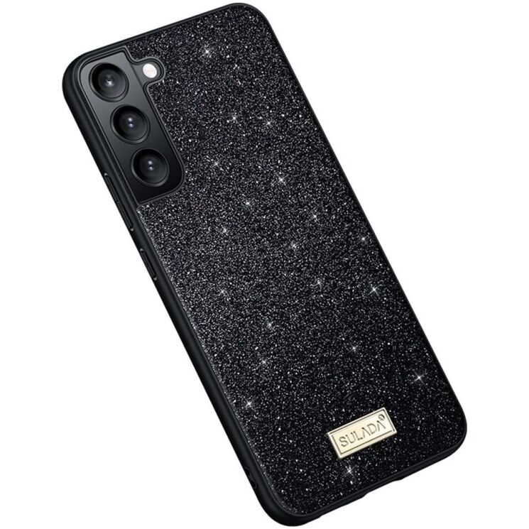 Защитный чехол SULADA Dazzling Glittery для Samsung Galaxy S25 Plus (S936) - Black: фото 1 из 6