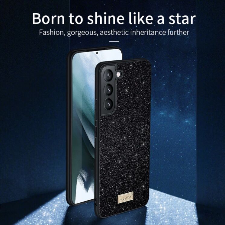 Защитный чехол SULADA Dazzling Glittery для Samsung Galaxy S25 Plus (S936) - Black: фото 2 из 6