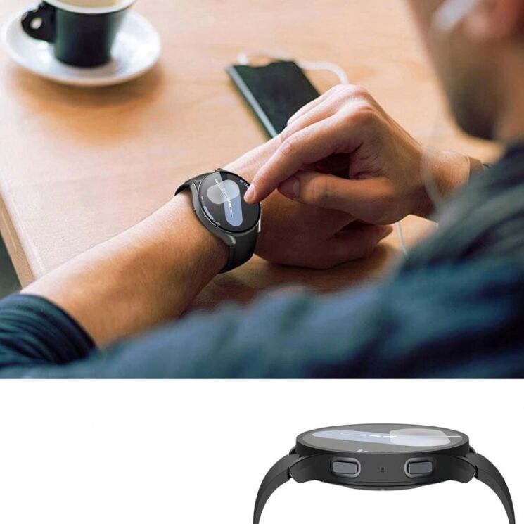 Защитный чехол Tech-Protect Defense для Samsung Galaxy Watch 8 (44mm) - Black: фото 3 из 4