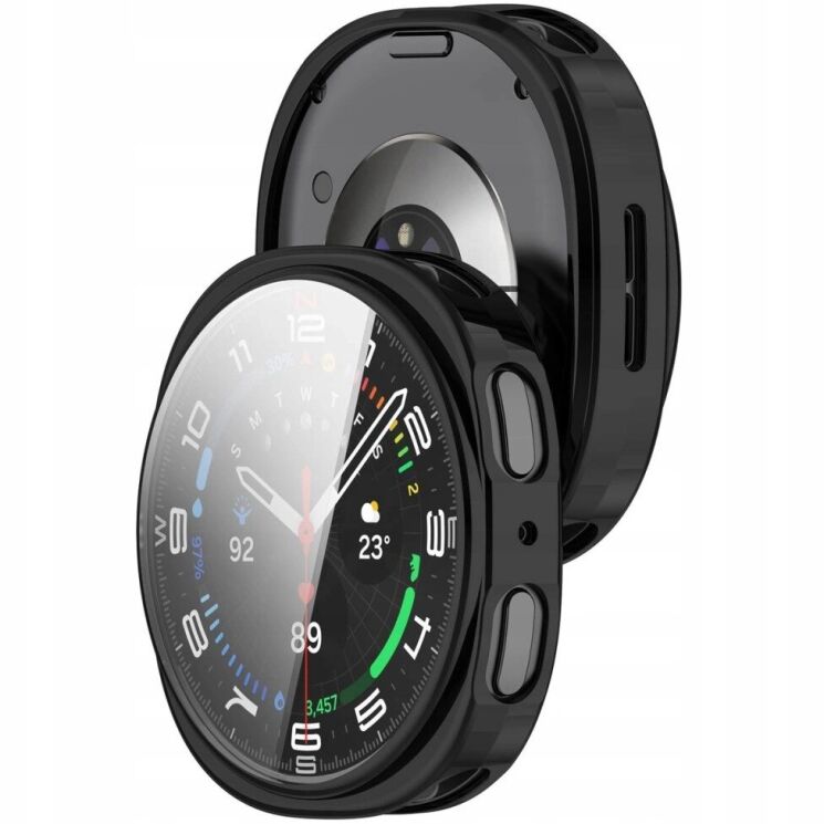 Защитный чехол Tech-Protect Defense для Samsung Galaxy Watch 8 (44mm) - Black: фото 2 из 4