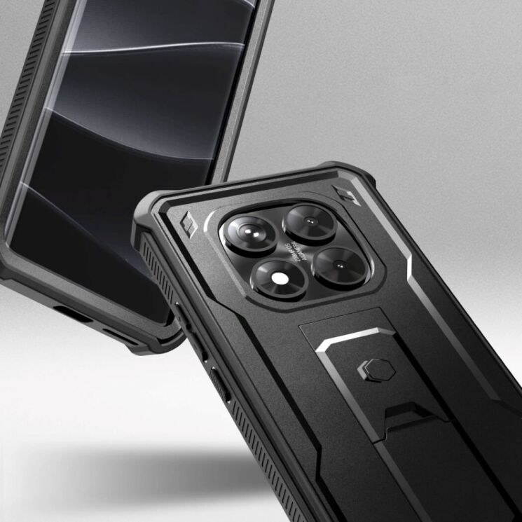 Защитный чехол Tech-Protect Kevlar Pro (FP) для Xiaomi Redmi Note 14 Pro 5G / Poco X7 - Black: фото 4 из 8