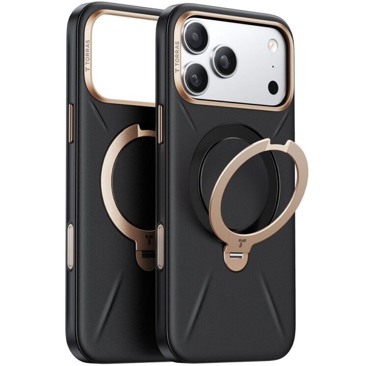 Защитный чехол TORRAS Ostand Q Pro для Apple iPhone 17 Pro Max - Black: фото 1 из 8