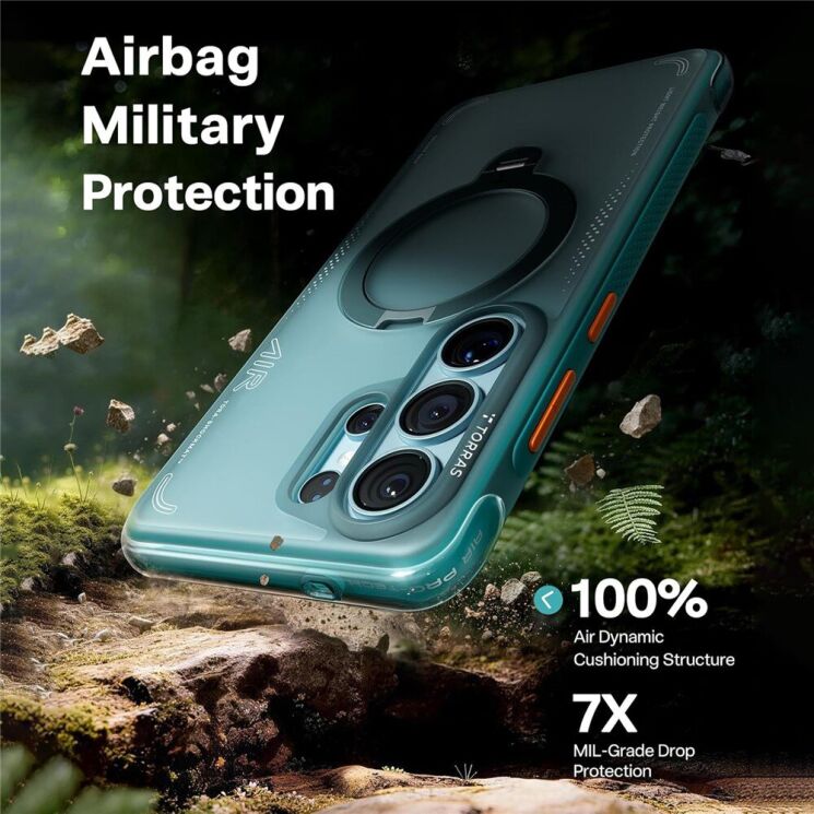 Захисний чохол TORRAS Ostand Q3 Air для Samsung Galaxy S26 Ultra - Dark Purple: фото 4 з 11