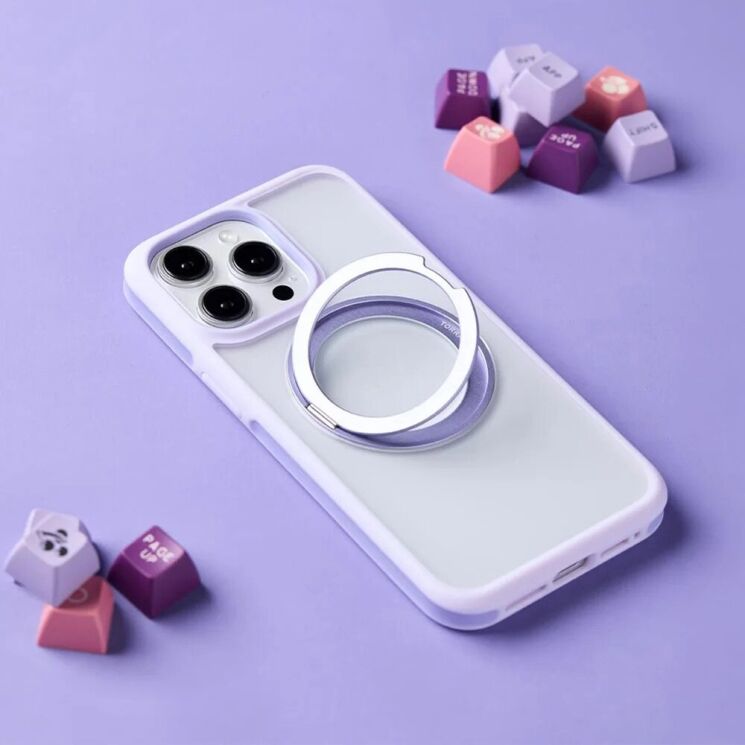 Защитный чехол TORRAS Ostand R Fusion Case для Apple iPhone 15 Pro Max - Light Purple: фото 6 из 7