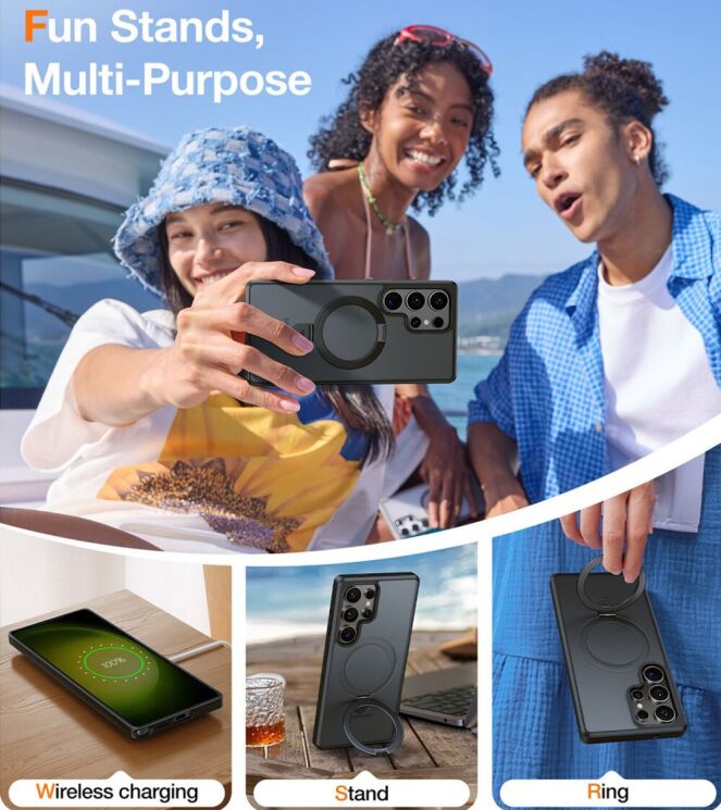 Захисний чохол TORRAS Upro Case для Samsung Galaxy S25 Ultra (S938) - Black: фото 7 з 7