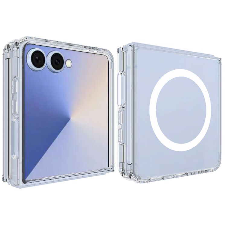 Захисний чохол UniCase AirBag MagSafe (FF) для Samsung Galaxy Flip 7 - Clear: фото 3 з 8