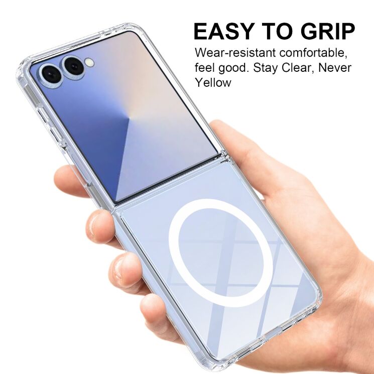 Захисний чохол UniCase AirBag MagSafe (FF) для Samsung Galaxy Flip 7 - Clear: фото 6 з 8