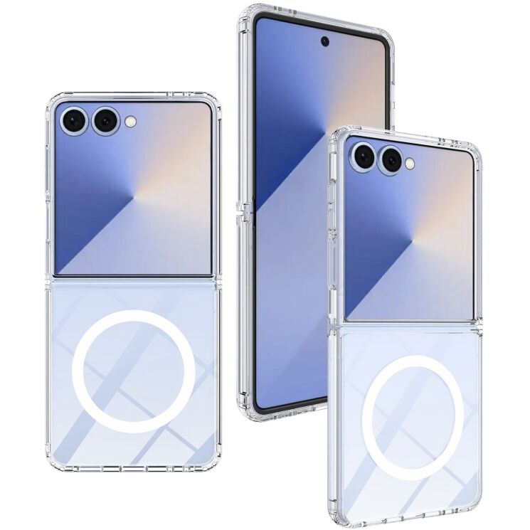 Захисний чохол UniCase AirBag MagSafe (FF) для Samsung Galaxy Flip 7 - Clear: фото 1 з 8