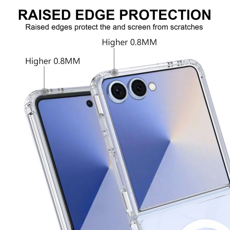 Захисний чохол UniCase AirBag MagSafe (FF) для Samsung Galaxy Flip 7 - Clear: фото 7 з 8