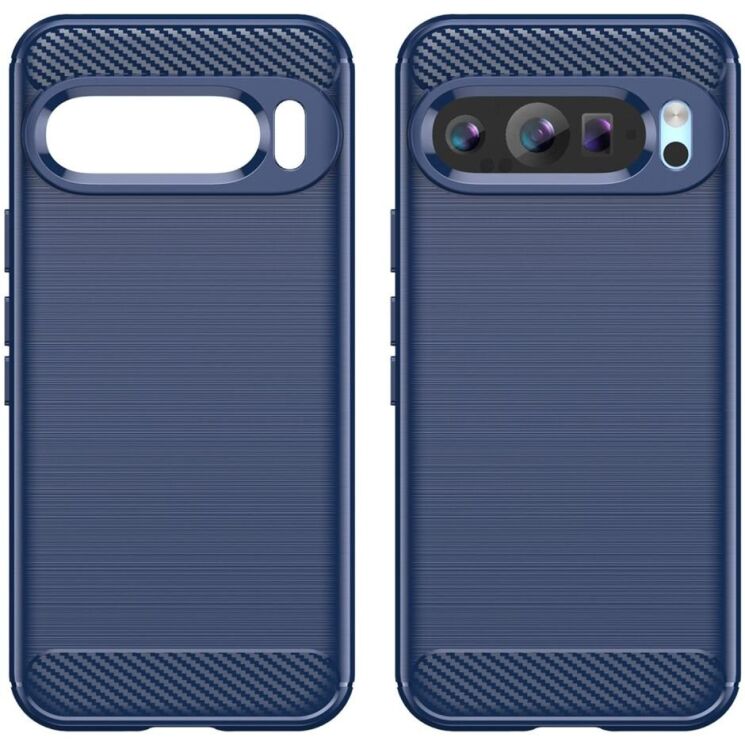 Защитный чехол UniCase Carbon для Google Pixel 9 / 9 Pro - Blue: фото 2 из 8