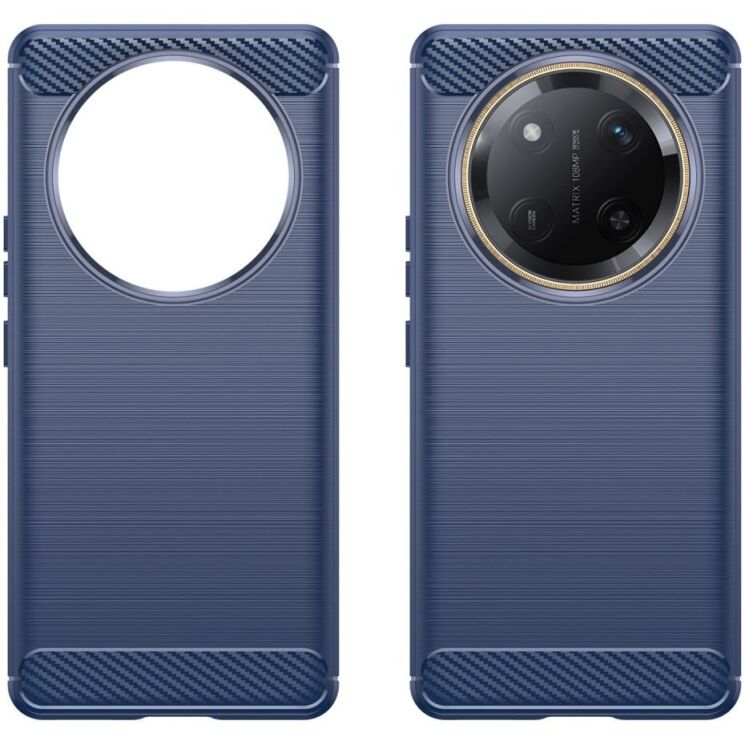 Защитный чехол UniCase Carbon для Honor Magic 7 Lite - Blue: фото 2 из 8