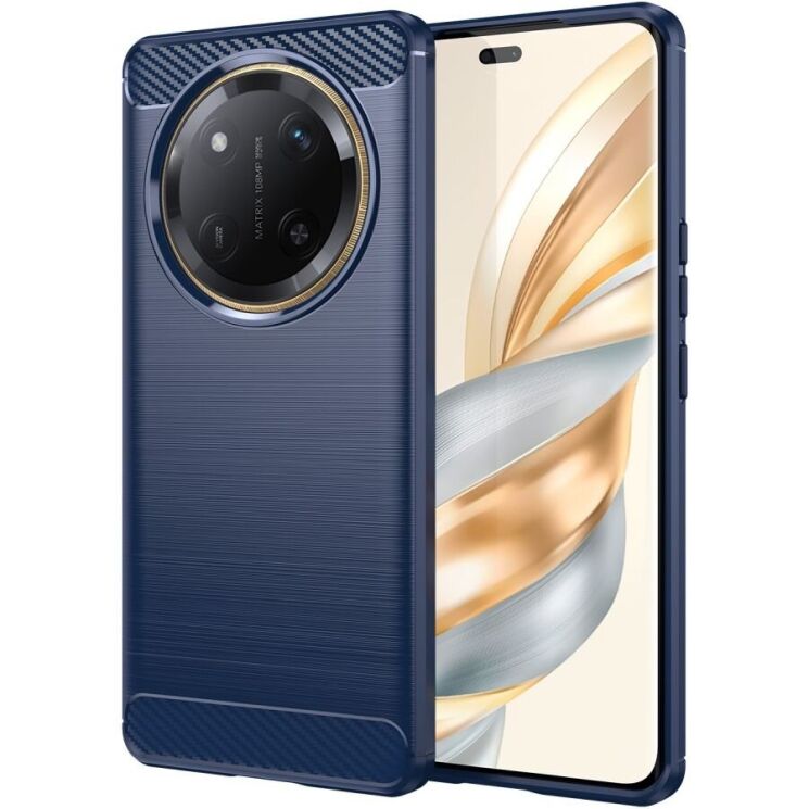 Защитный чехол UniCase Carbon для Honor Magic 7 Lite - Blue: фото 1 из 8