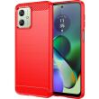 Защитный чехол UniCase Carbon для Motorola Moto G54 / G54 Power - Red (340249R)