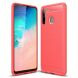 Силіконовий (TPU) чохол UniCase Carbon для Samsung Galaxy A21 (A215) - Red (256601R). Фото 1 з 10