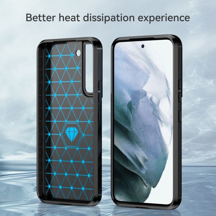 Защитный чехол UniCase Carbon для Samsung Galaxy S22 (S901) - Black: фото 4 из 9