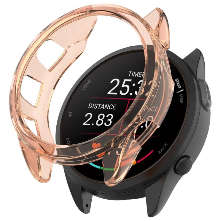 Захисний чохол UniCase Clear Cover для Garmin Forerunner 165 / 165 Music - Transparent Pink: фото 1 з 7