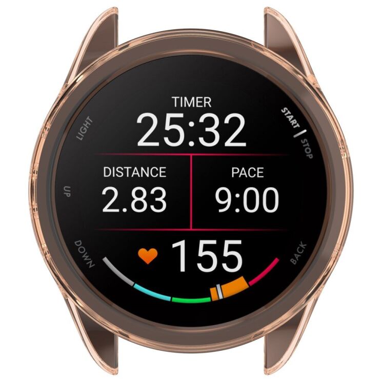 Захисний чохол UniCase Clear Cover для Garmin Forerunner 165 / 165 Music - Transparent Pink: фото 5 з 7