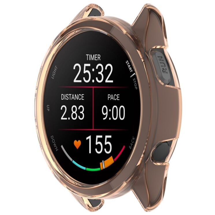 Захисний чохол UniCase Clear Cover для Garmin Forerunner 165 / 165 Music - Transparent Pink: фото 2 з 7