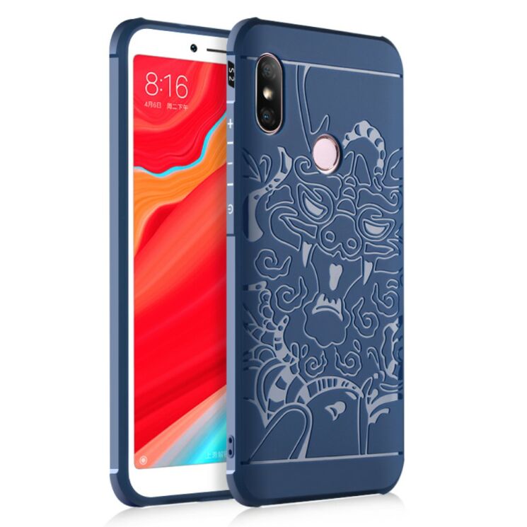 Защитный чехол UniCase Dragon Style для Xiaomi Redmi S2 - Auspicious Dragon / Blue: фото 1 из 1