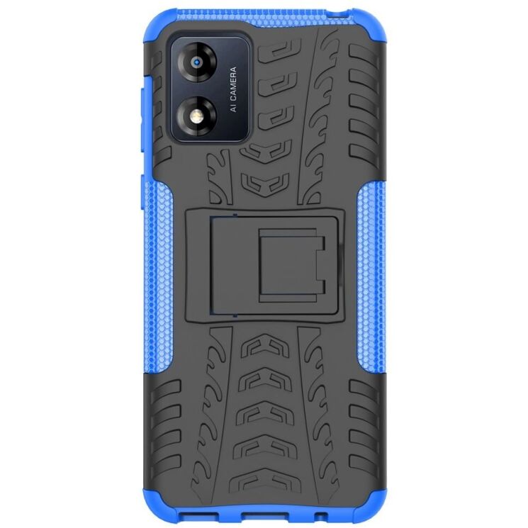 Защитный чехол UniCase Hybrid X для Motorola Moto E13 - Blue: фото 4 из 14