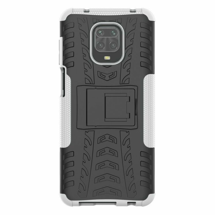 Защитный чехол UniCase Hybrid X для Xiaomi Redmi Note 9 Pro / Note 9S / Note 9 Pro Max - White: фото 4 из 8