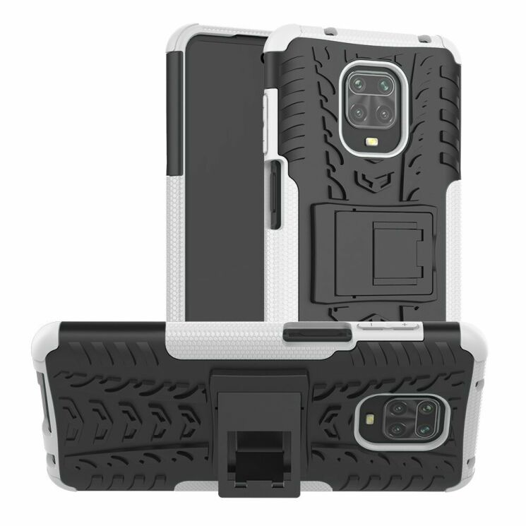 Защитный чехол UniCase Hybrid X для Xiaomi Redmi Note 9 Pro / Note 9S / Note 9 Pro Max - White: фото 2 из 8