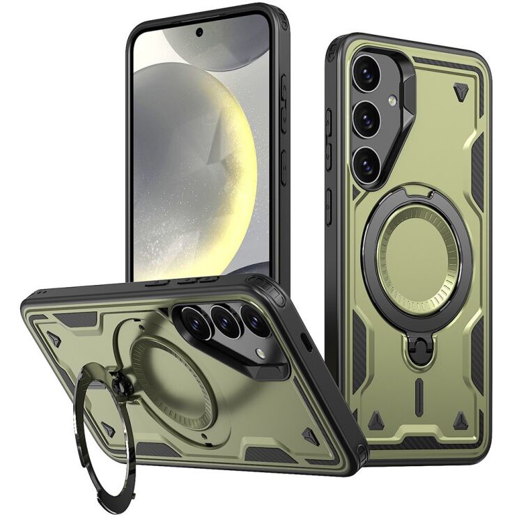 Защитный чехол UniCase Lander Armor для Samsung Galaxy S24 FE (S721) - Olive Green: фото 1 из 6